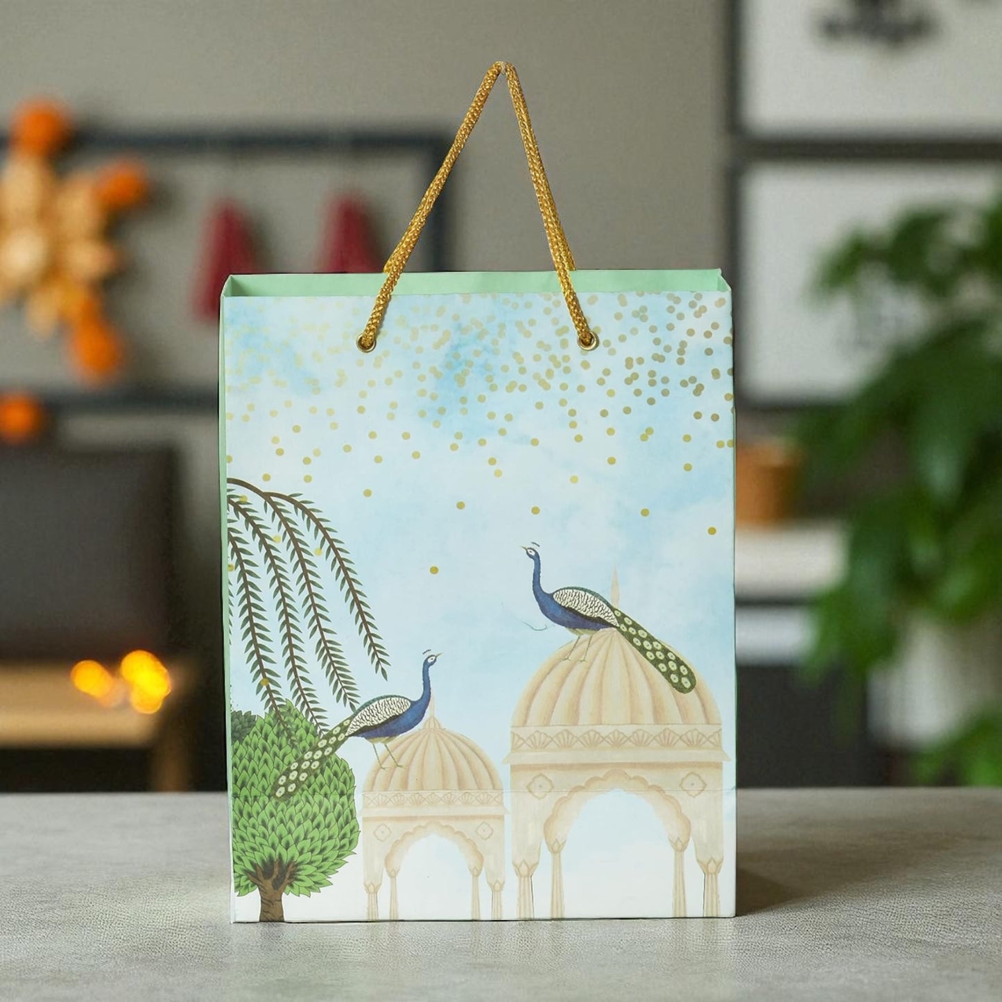 Indian Gift Bag – Peacock Mahal Art